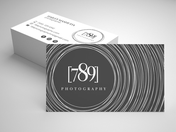 789 Photography Business Card Design